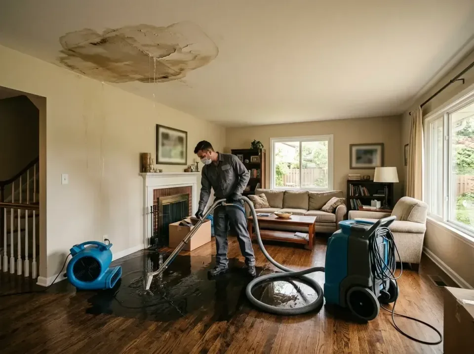 attic-pipe-burst-ceiling-drip-008 — frequently asked questions, Water Damage Restoration & Carpet Care in Sheboygan, WI